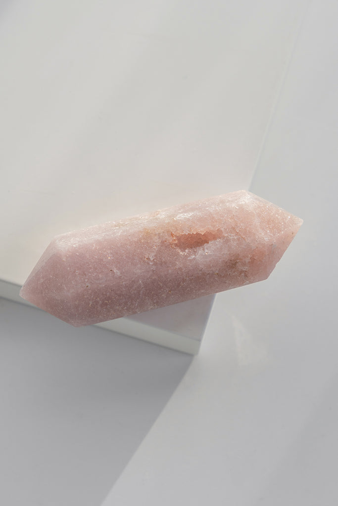 pink amethyst double terminated point