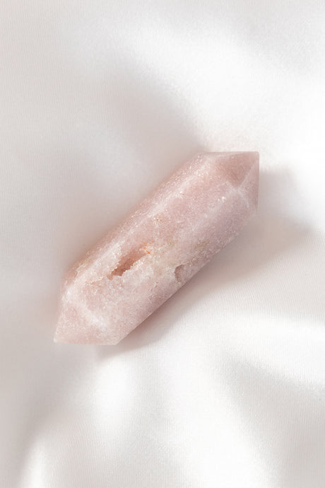 pink amethyst double terminated point