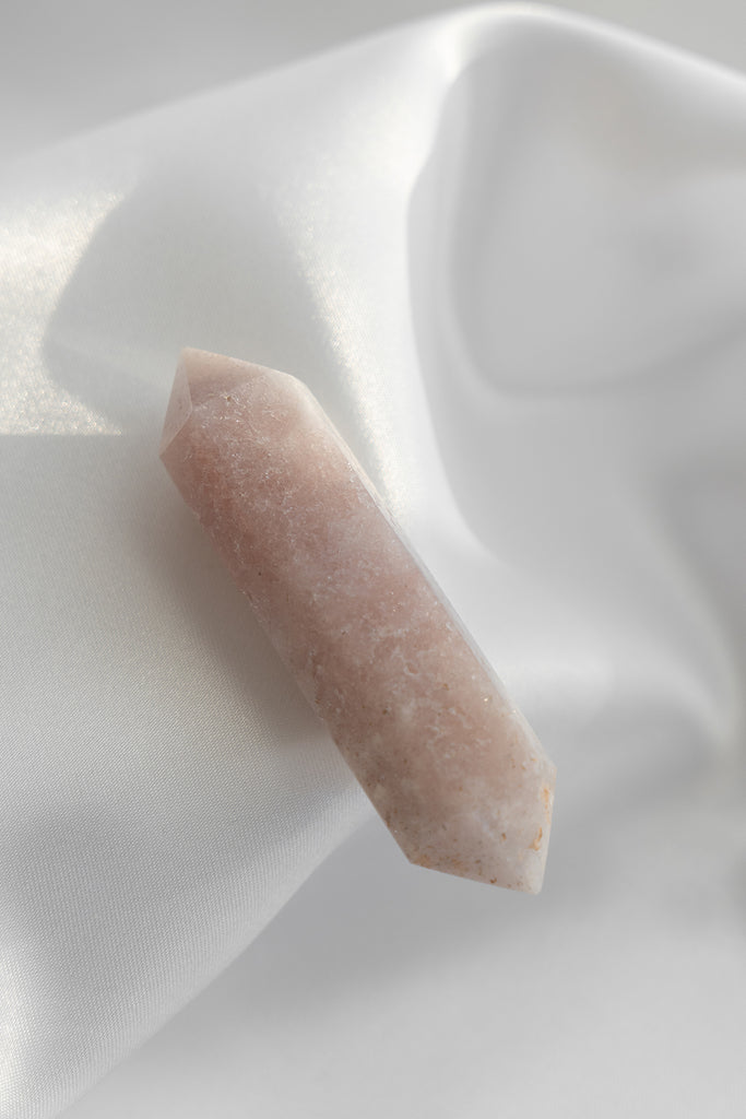 pink amethyst double terminated point