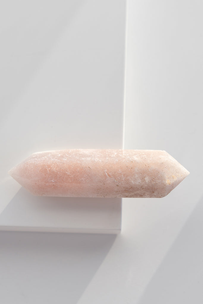 pink amethyst double terminated point