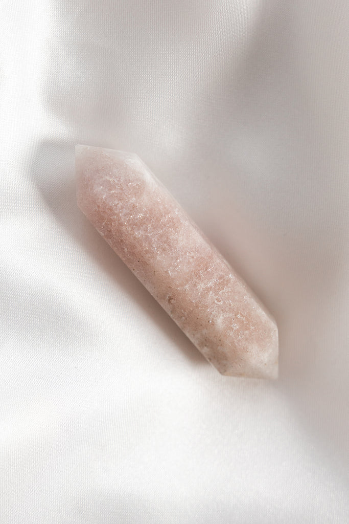 pink amethyst double terminated point