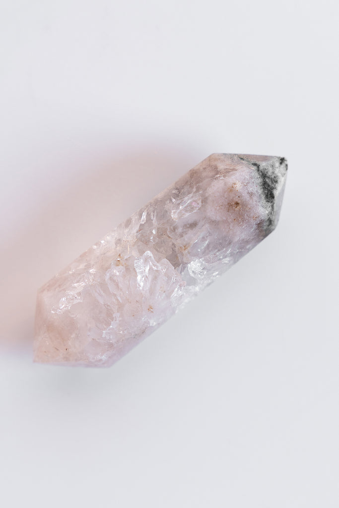 pink amethyst double terminated point