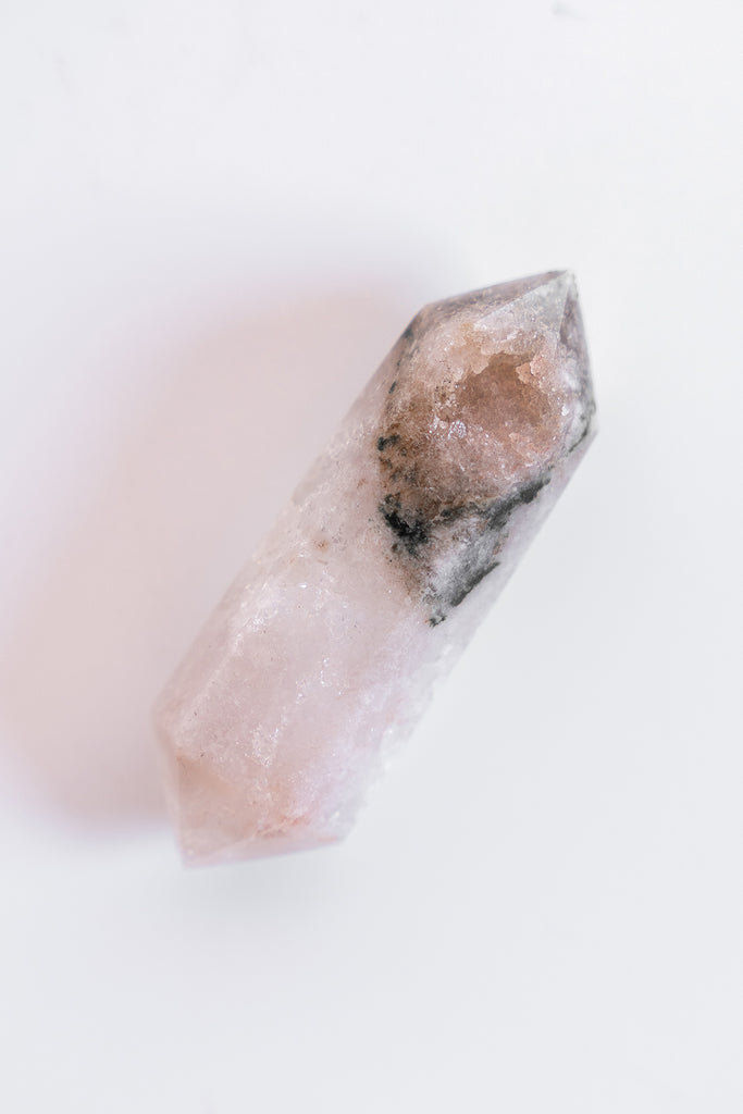 pink amethyst double terminated point