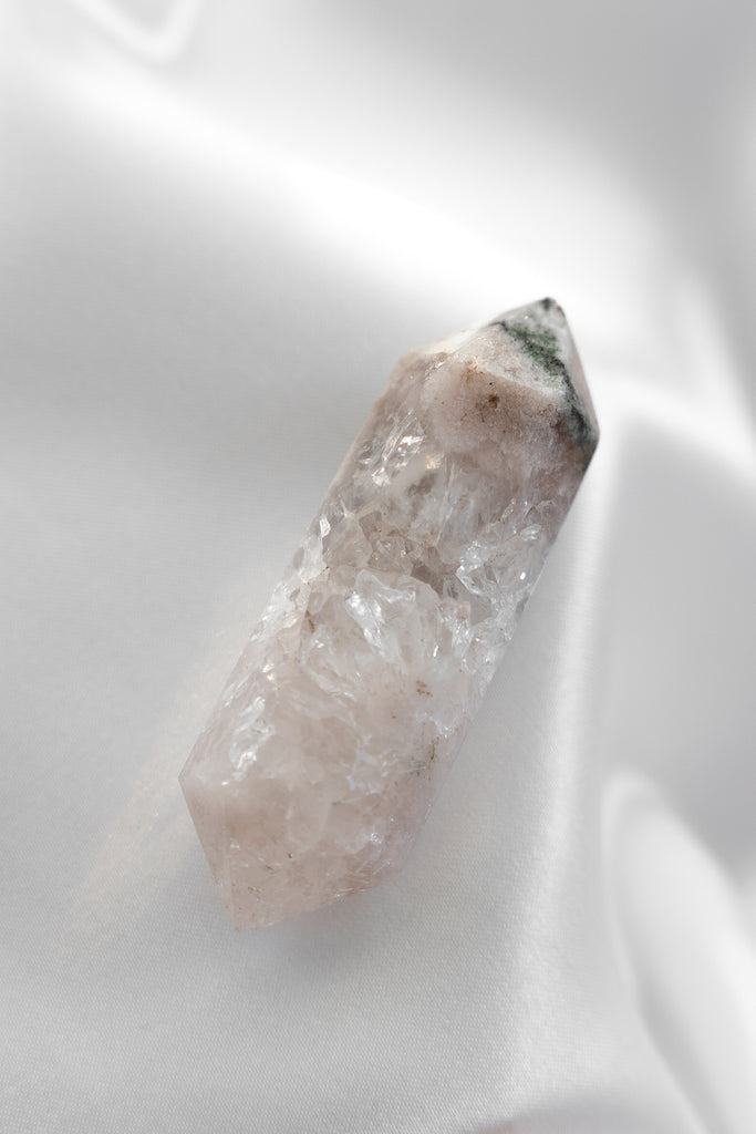 pink amethyst double terminated point