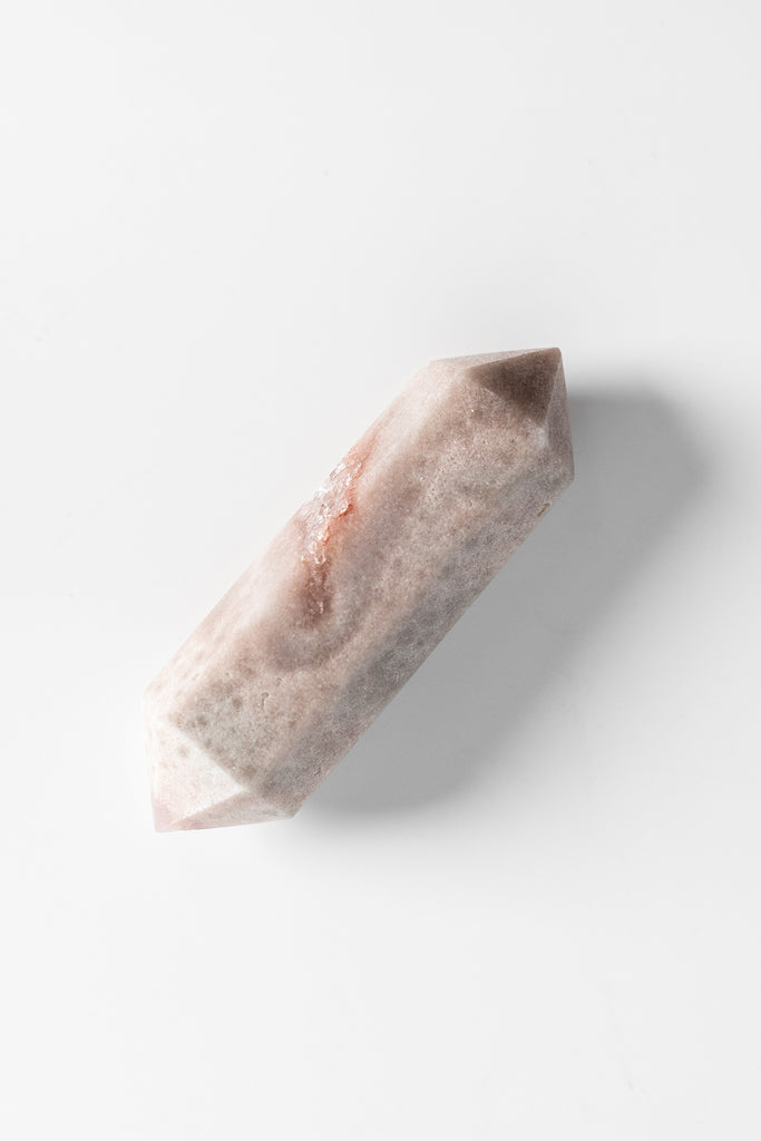 pink amethyst double terminated point