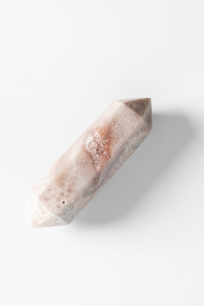 pink amethyst double terminated point