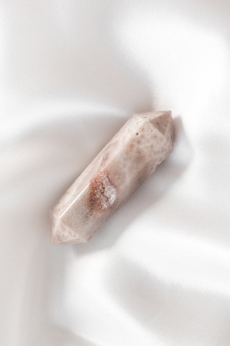 pink amethyst double terminated point
