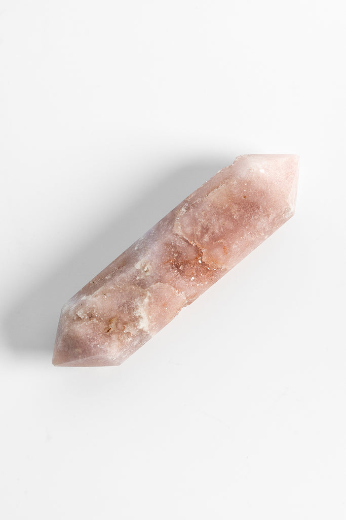 pink amethyst double terminated point