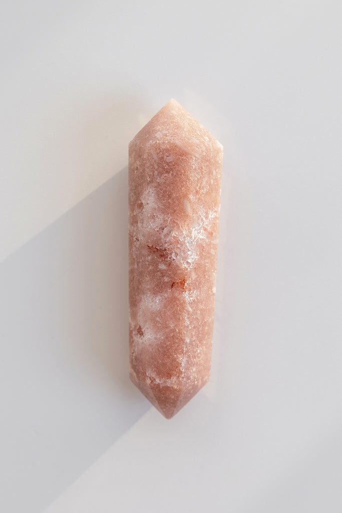 pink amethyst double terminated point