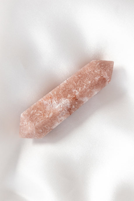 pink amethyst double terminated point