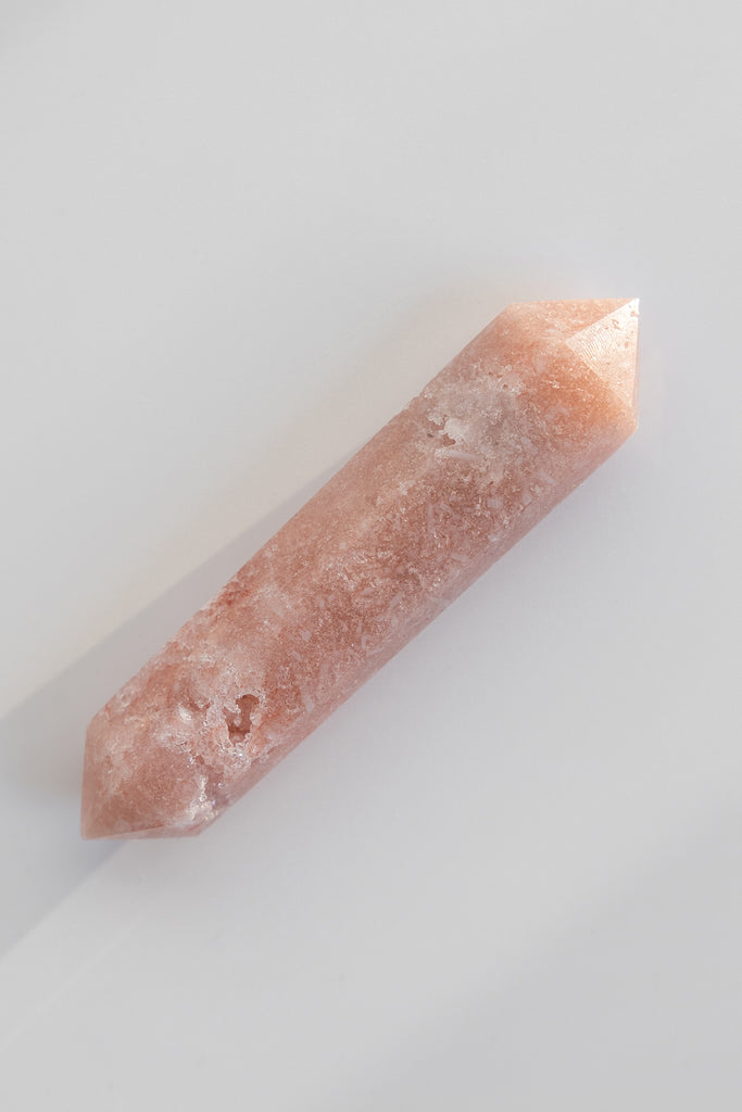pink amethyst double terminated point