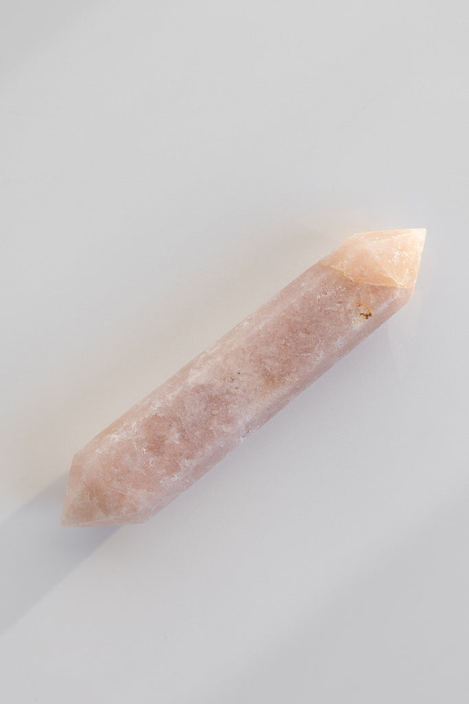 pink amethyst double terminated point