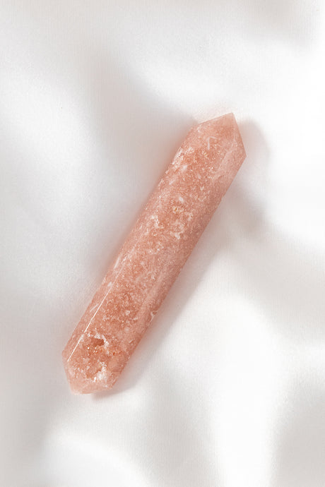 pink amethyst double terminated point