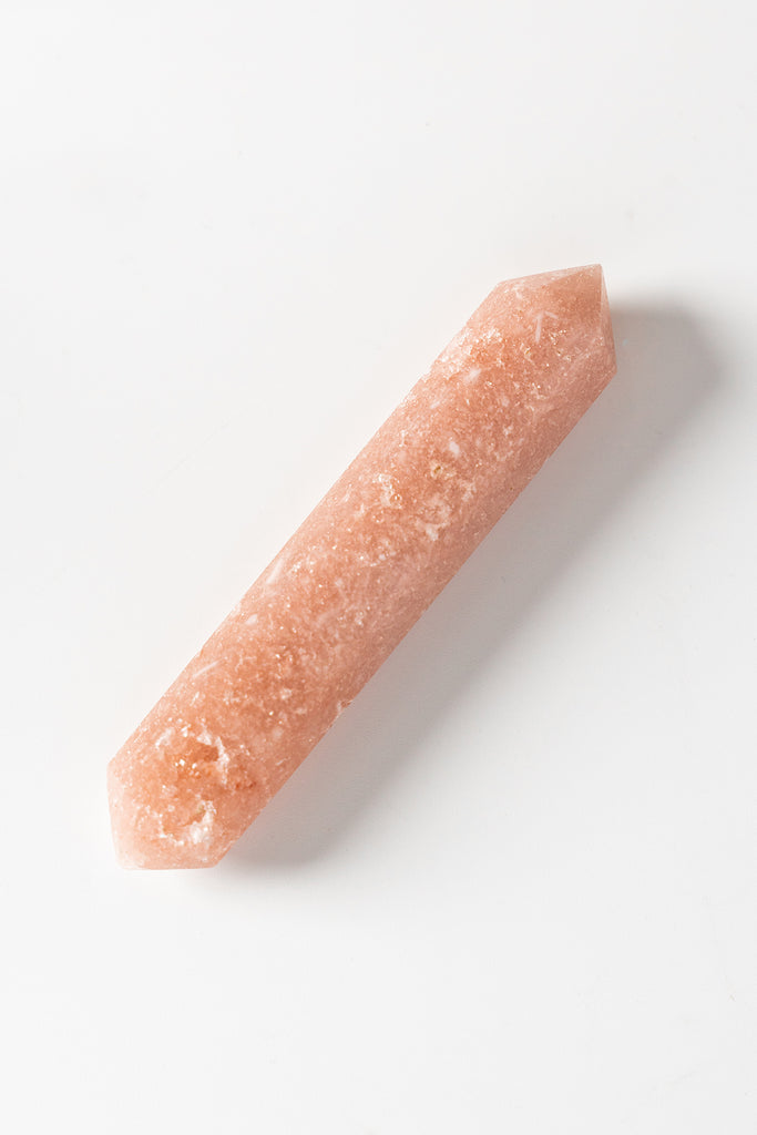 pink amethyst double terminated point