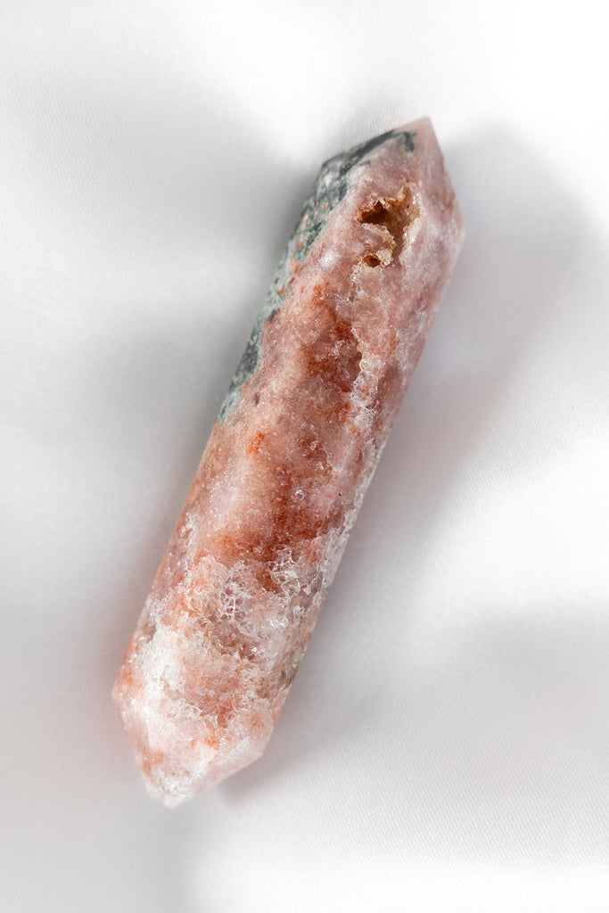 pink amethyst double terminated point