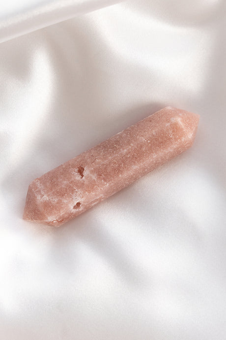 pink amethyst double terminated point