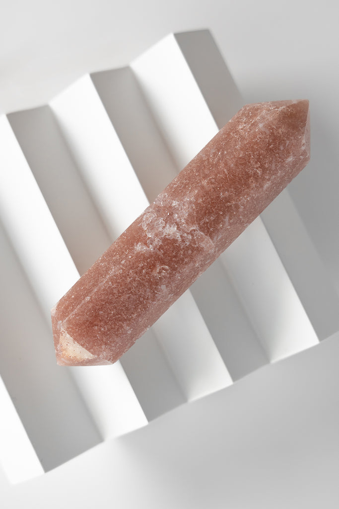 pink amethyst double terminated point