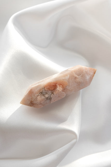 pink amethyst double terminated point