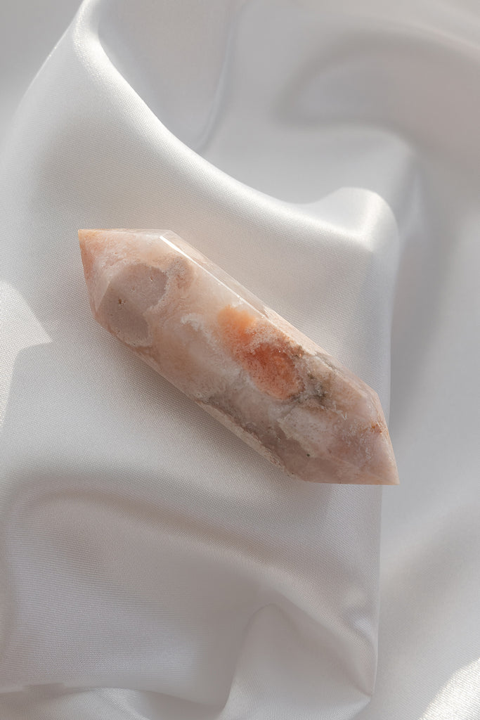 pink amethyst double terminated point