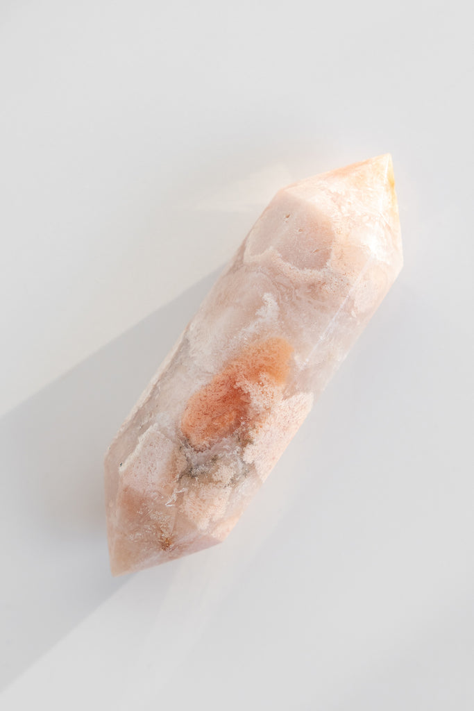 pink amethyst double terminated point