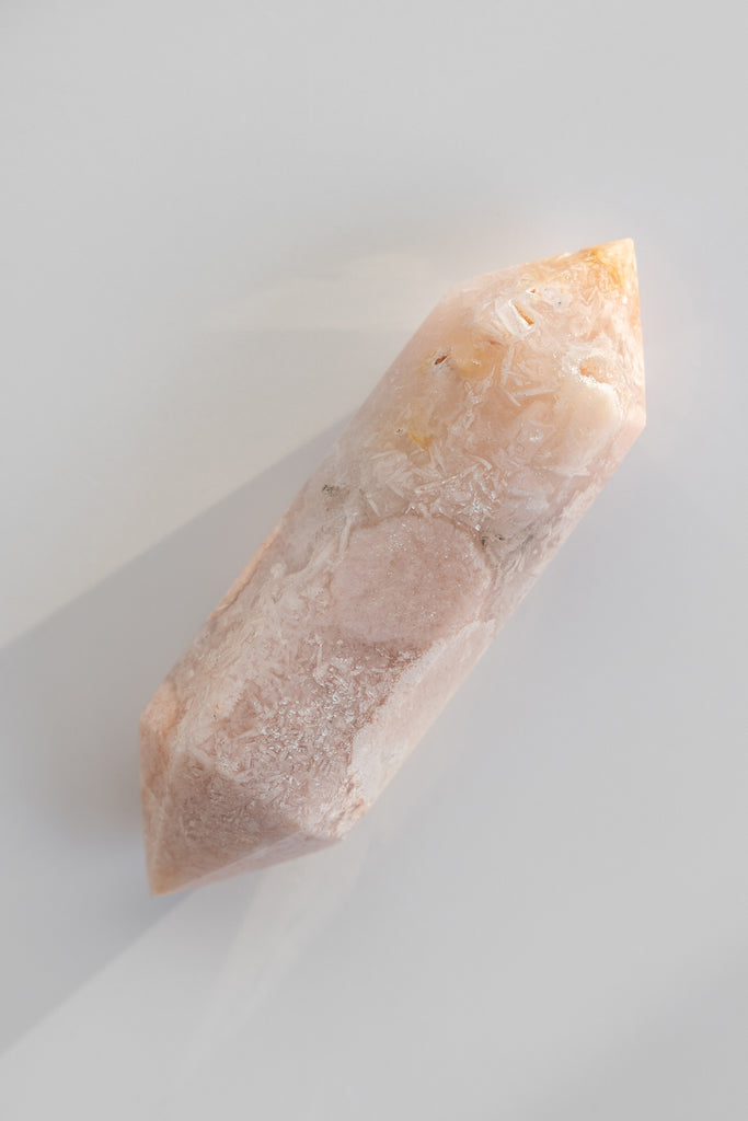 pink amethyst double terminated point