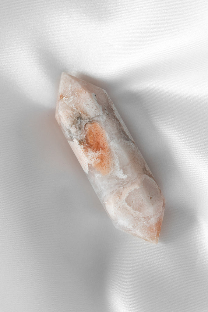 pink amethyst double terminated point