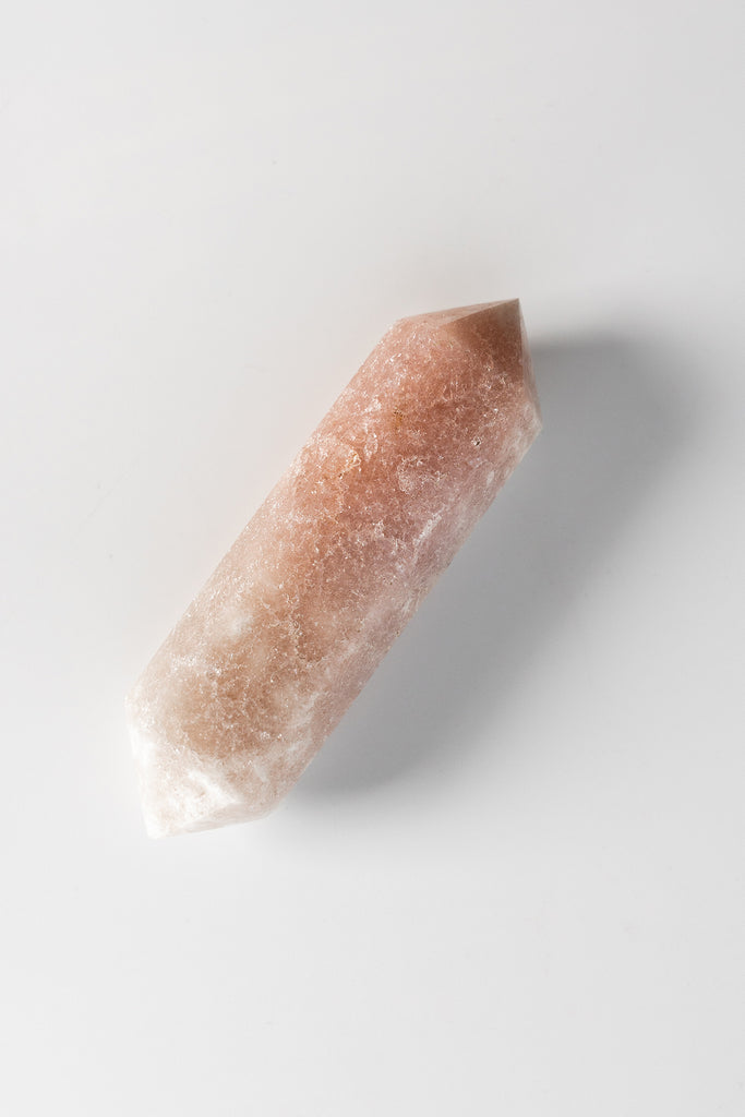 pink amethyst double terminated point