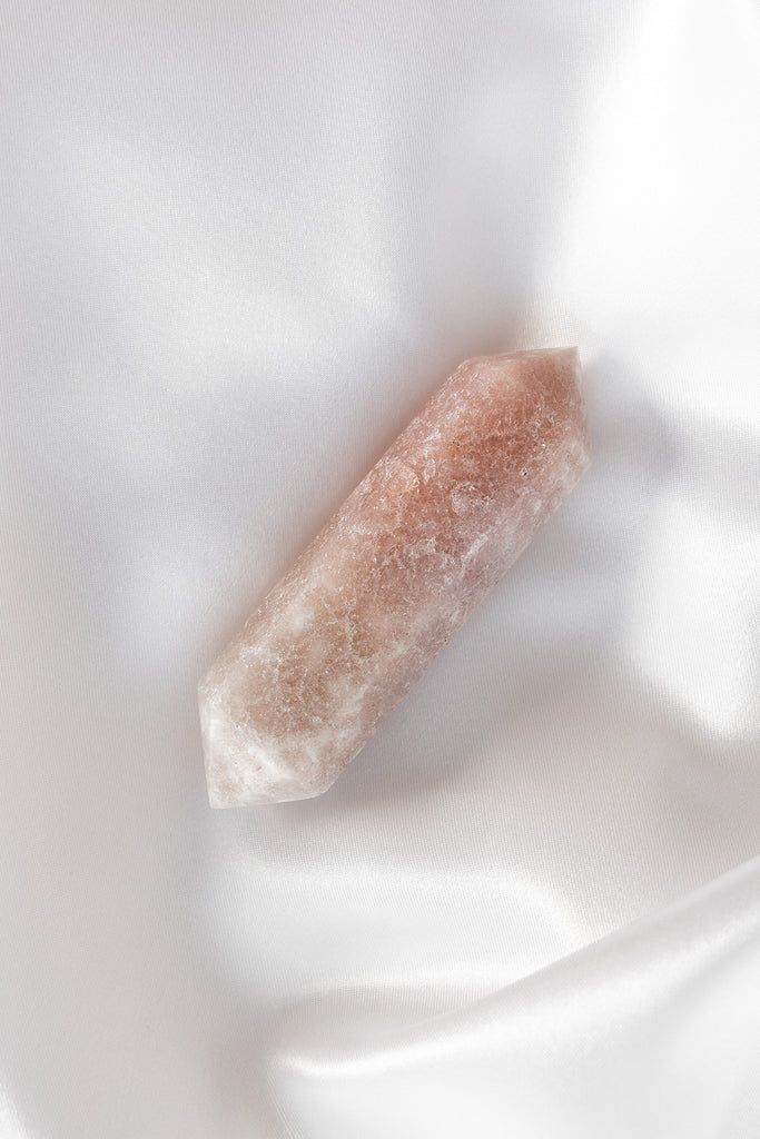 pink amethyst double terminated point