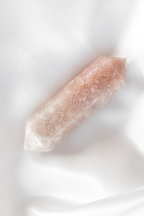 pink amethyst double terminated point