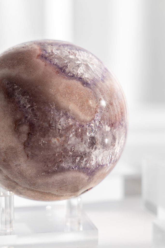 pink amethyst sphere druzy