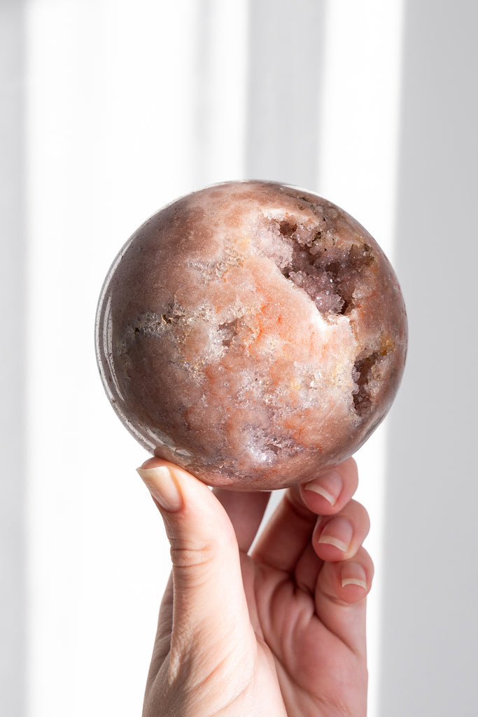 pink amethyst sphere druzy