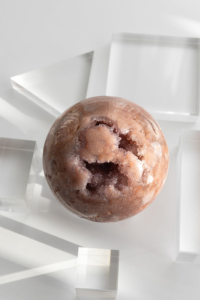 pink amethyst sphere druzy