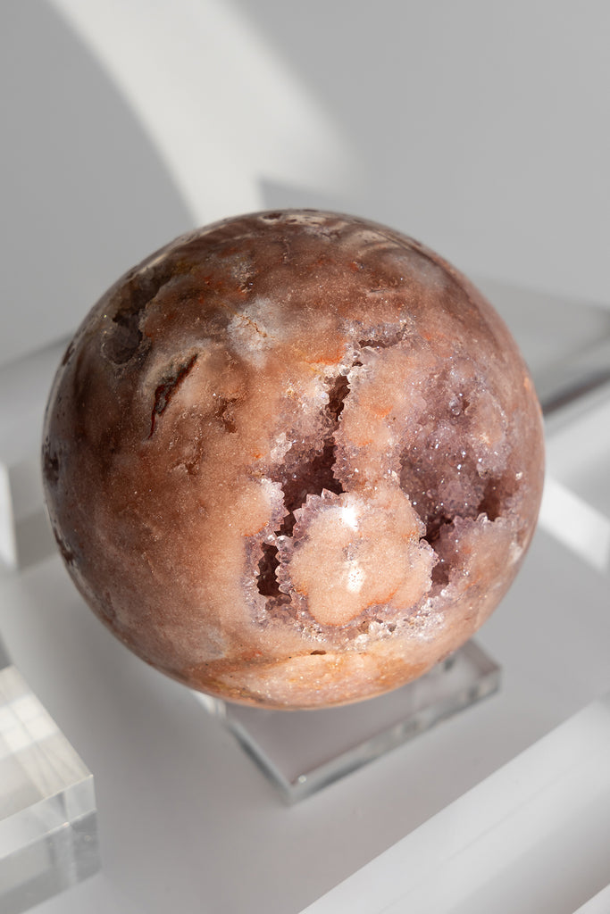 pink amethyst sphere druzy