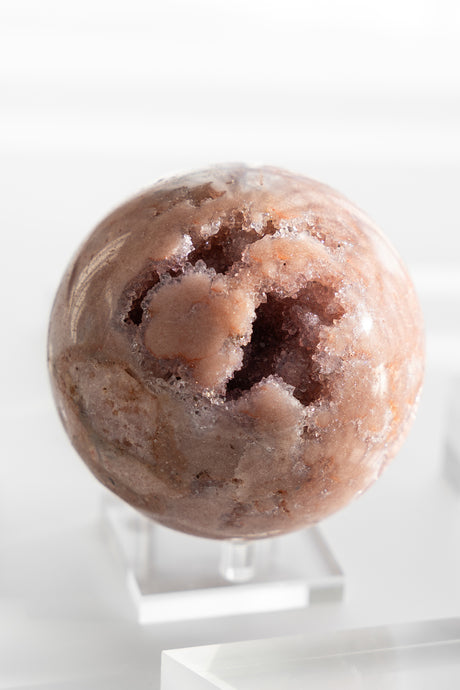 pink amethyst sphere druzy
