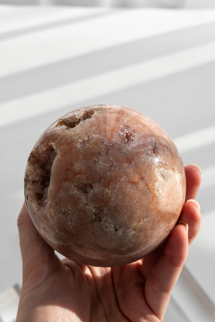 pink amethyst sphere druzy