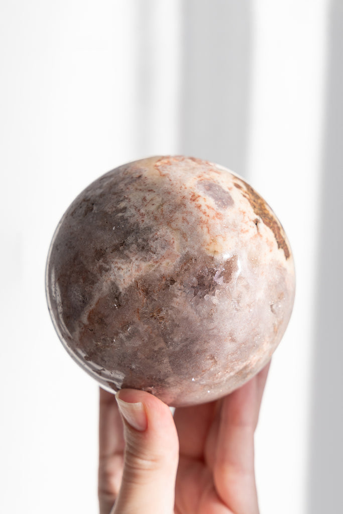 pink amethyst sphere druzy