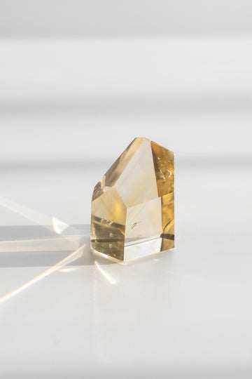 natural citrine point crystal