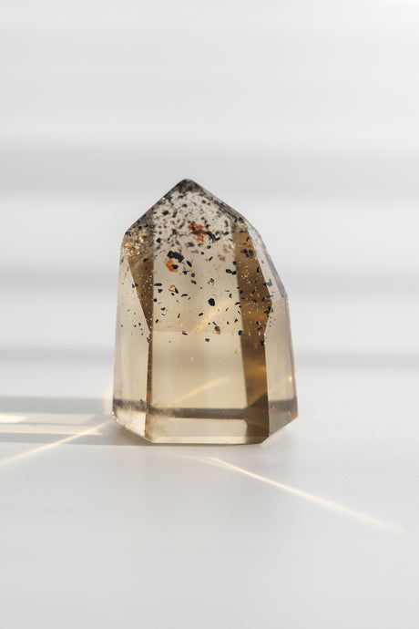 natural citrine point crystal