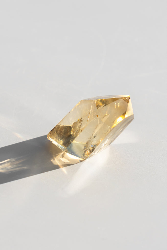 natural citrine point crystal