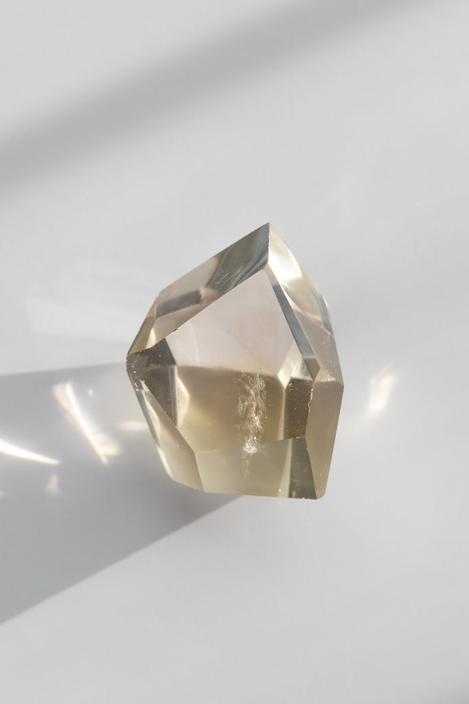 natural citrine point crystal