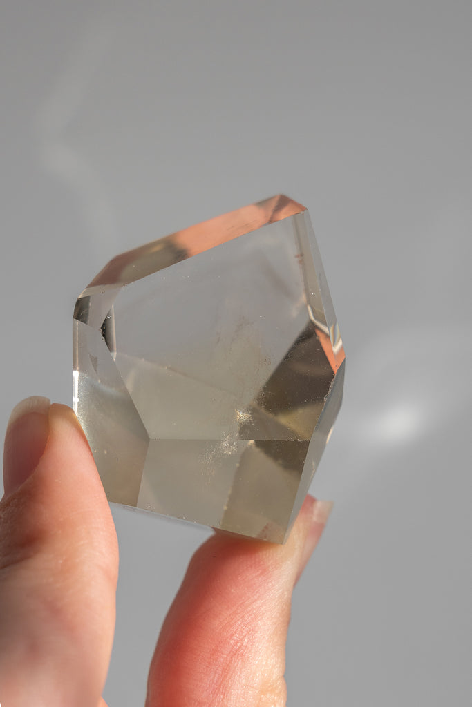 natural citrine point crystal