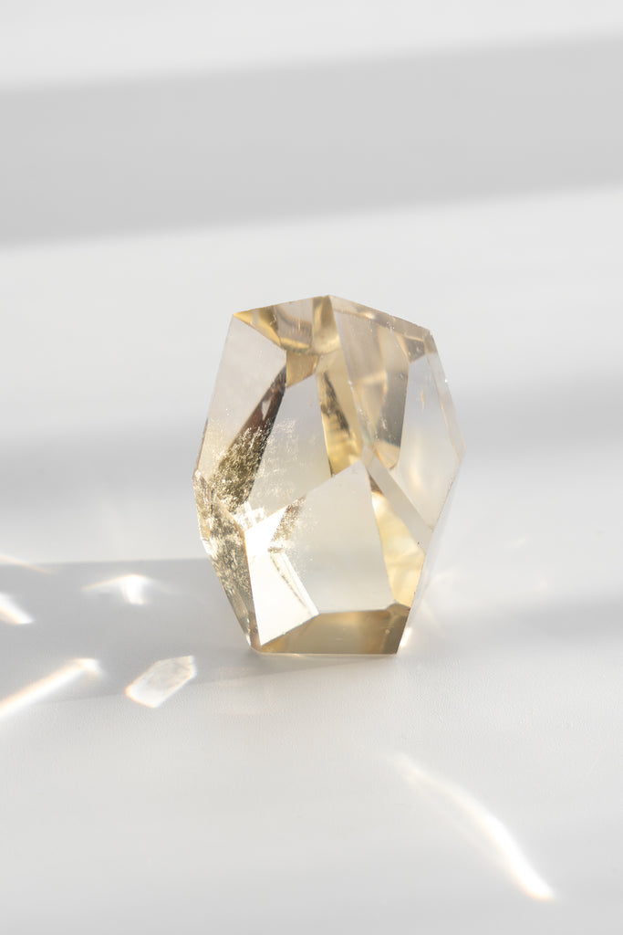 natural citrine point crystal