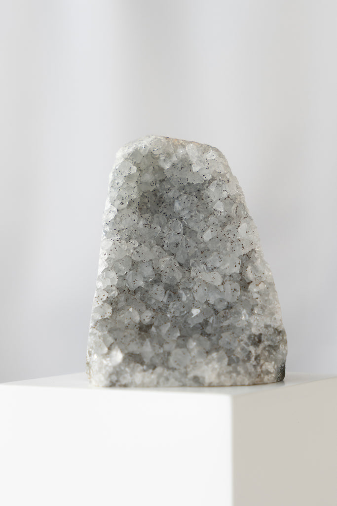 black galaxy amethyst cutbase freestanding