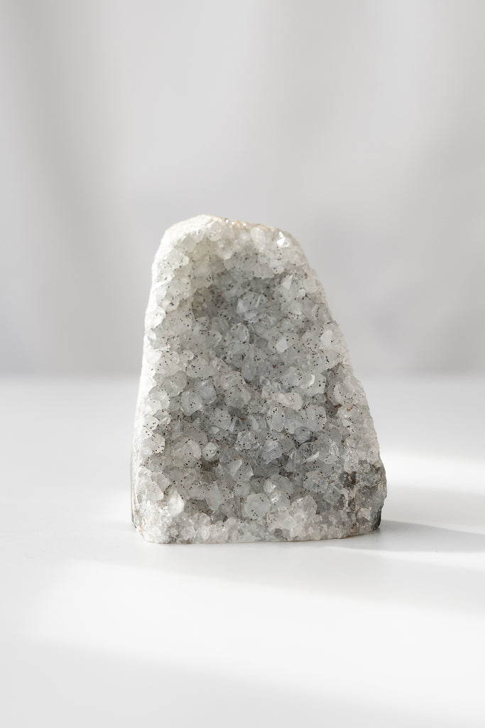 black galaxy amethyst cutbase freestanding