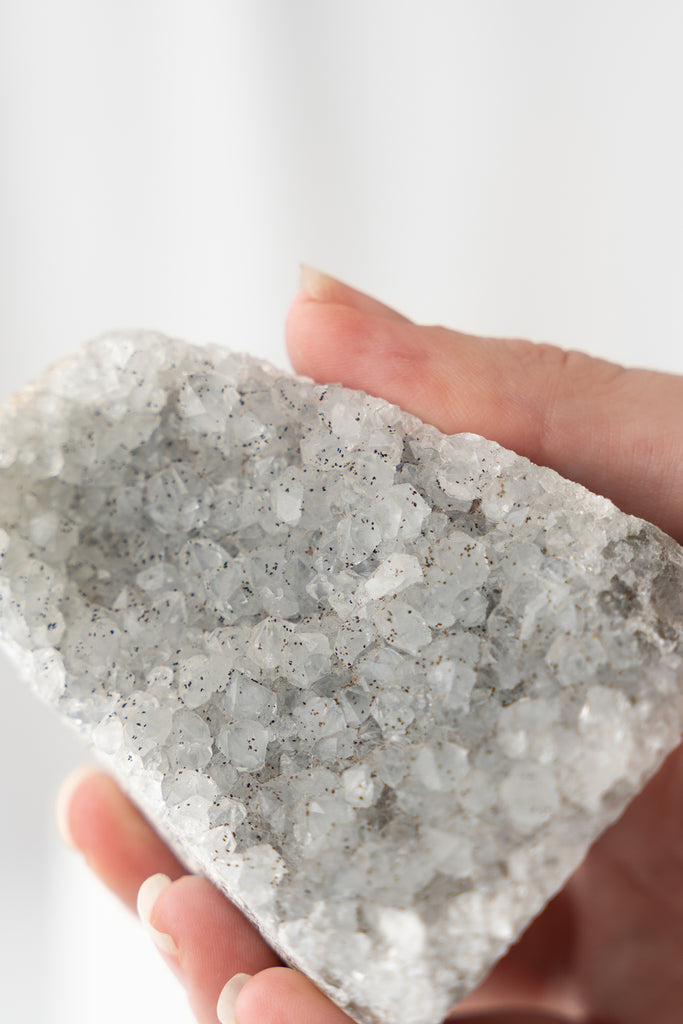 black galaxy amethyst cutbase freestanding