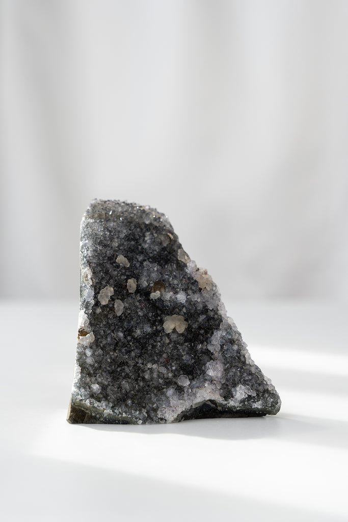 black amethyst cutbase galaxy freeform