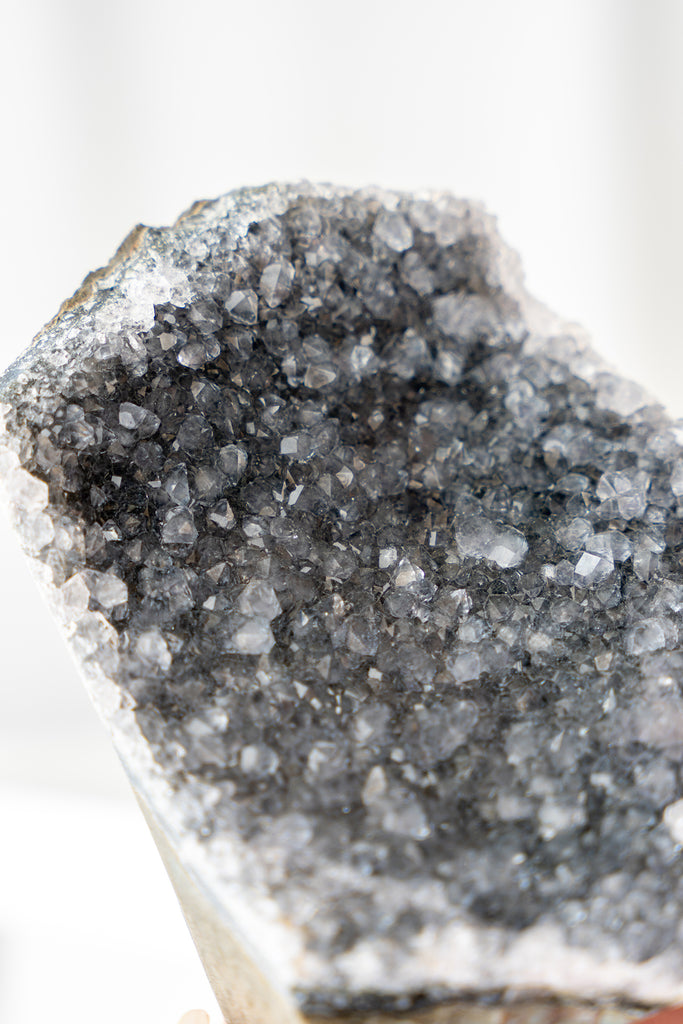 black amethyst cutbase galaxy freeform