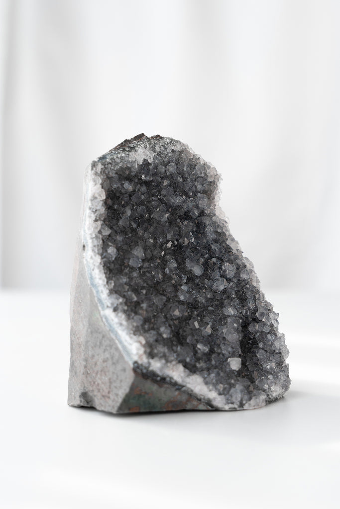 black amethyst cutbase galaxy freeform