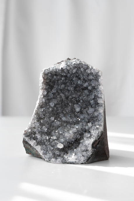 black amethyst cutbase galaxy freeform