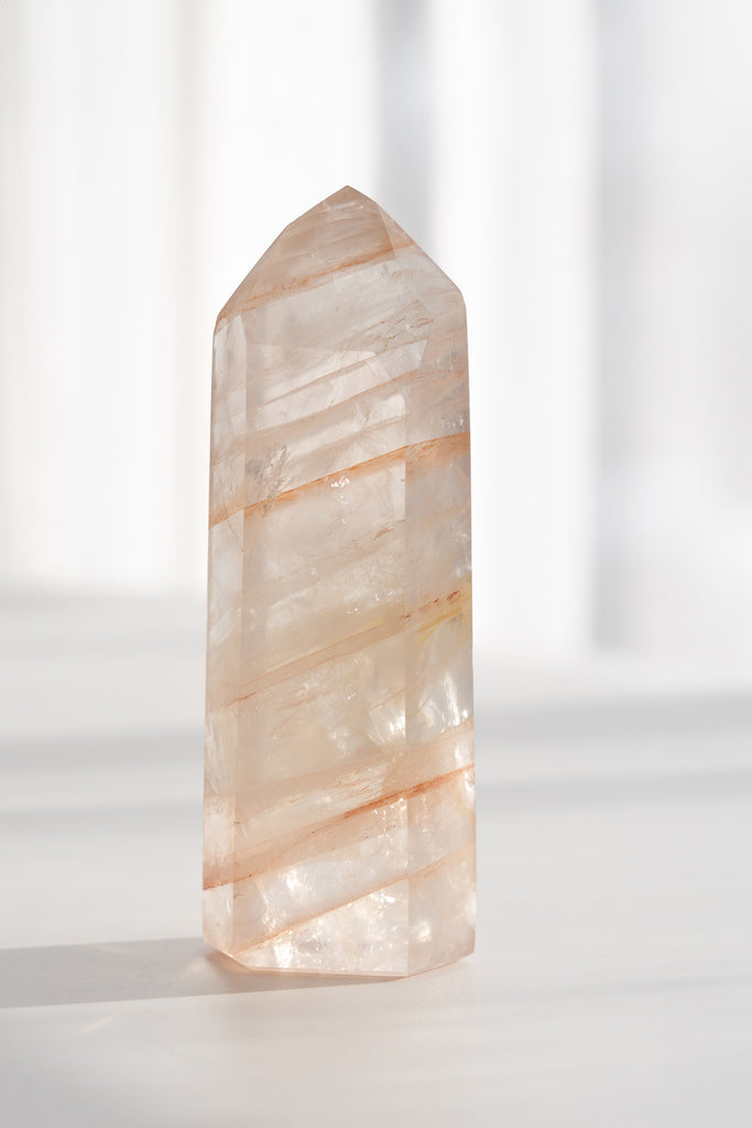Fire Quartz Hematoid Quartz Point